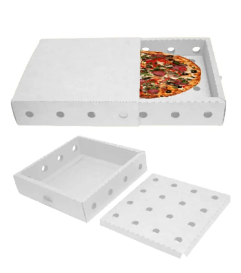 Paper White Plain Pizza Box