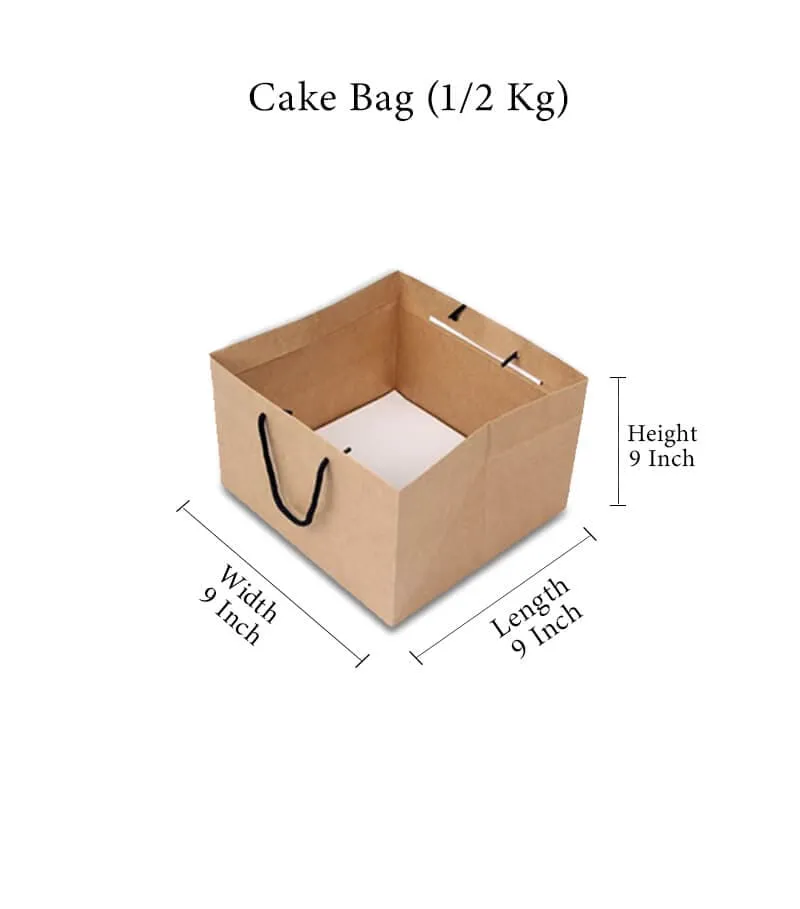 Square 2kg Window Cake White Packaging Box
